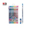 BOLIGRAFO FESTIVAL GEL AGP13174 8 COLORES GLITTER 1,0MM MYG BLISTX8