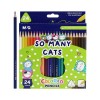 LAPICES DE COLOR 24L TRIANG SO MANY CATS MYG AWP343A2 DE MADERA 1UND