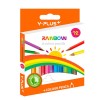 LAPIZ COLOR Y-PLUS 12 CORTO TRIANG PC150210 RAINBOW 12XCJ