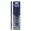 LAPIZ GRAFITO P/DIBUJO AWP357G2  2B 2B 6B 14B 4XBLIST
