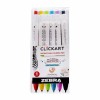 MARCADOR CLICKART ZEBRA RETRACT 4019-66 SURT BLISTX6