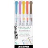 MARCADOR MILDLINER DB PTA ZEBRA 4015-57 ESTUCHE 5PZAS C.CALIDOS