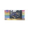 MARCADORES DOBLE PUNTA METALIZADOS MOOVING 3031308 BLISTX 8 UND