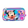 CARTUCHERA DISNEY MINNIE MOUSE BORDADO Y PRINT DOBLE ZIPPER 077-220085