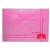 FOLDER C/BROCHE A4 C/DISEÑO TRANSPARENTE LÍNEAS FLORES ZS-226 1UND