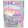 CLIPS MOOVING COLOR PASTEL 33 MM 60PCS 210-2010101 1UND