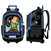 MOCHILA 18 EVA MINECRAFT SURVIVAL MODE C/RUEDINES PROTECTOR PLAST M34-220197