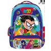 MOCHILA 16  DISNEY TEEN TITANS BORDADO Y PRINT 061-220109