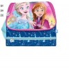 LONCHERA DISNEY FROZEN BORDADO Y PRINT CON BOTELLA Y ENVASE 065-220090