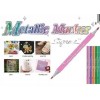 MARCADOR METALICO APMT807237 ROSADO DOBLE PTA MYG 9PCS