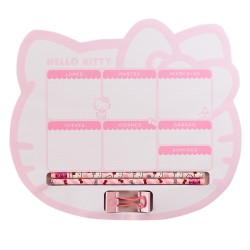 PLANEADOR SEMANAL HELLO KITTY MOOVING 2 LAPICES ,2PRENSA DE LOTERIA25MM