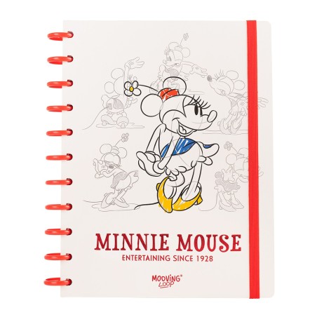 CUADERNO MOOVING LOOP 1711131 A DISCOS CARTA MINNIE MOUSE 1UND