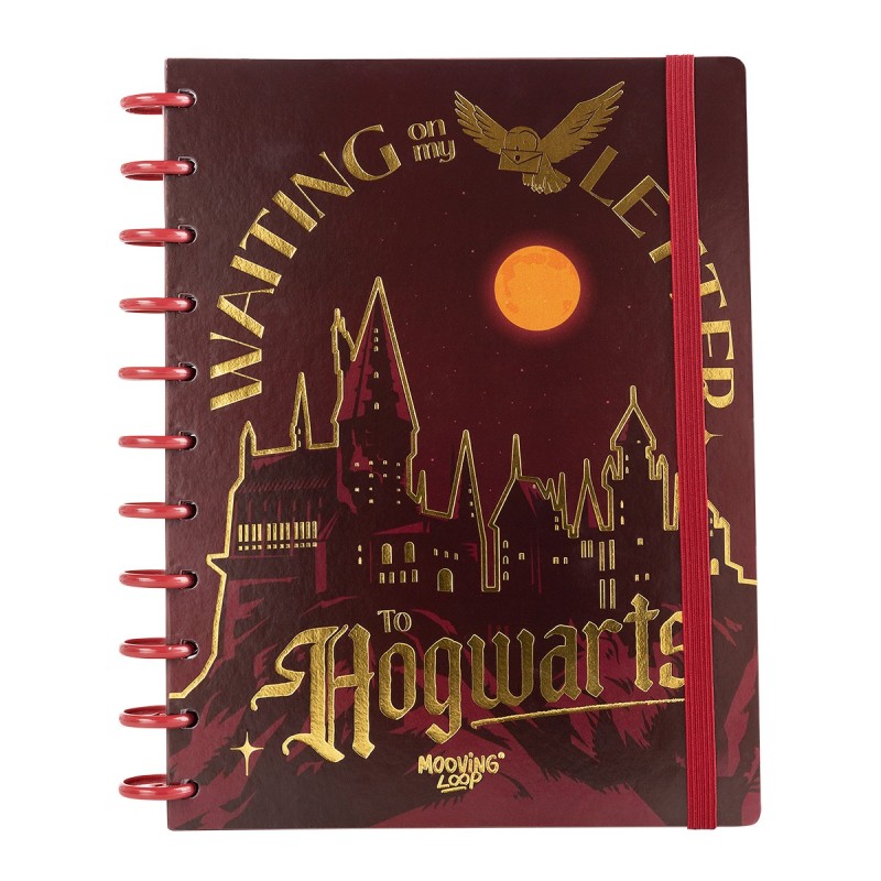 CUADERNO MOOVING LOOP 1711222 A DISCOS CARTA HARRY POTTER 1UND