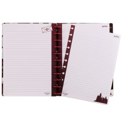 CUADERNO MOOVING LOOP 1711222 A DISCOS CARTA HARRY POTTER 1UND