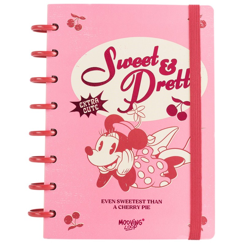 CUADERNO MOOVING LOOP 1721131 A DISCOS A5 MINNIE MOUSE 1UND