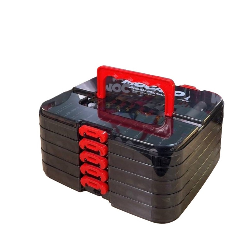 MARCADOR ACRILICO M&G PINCEL LIQUDO MOCALO 60 COLORES X SET APMT80L2 CJA CUADRADA