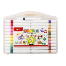 MARCADOR ACRILICO M&G MOCALO KIDS 48+6 PUNT REDONDA APMT80K7